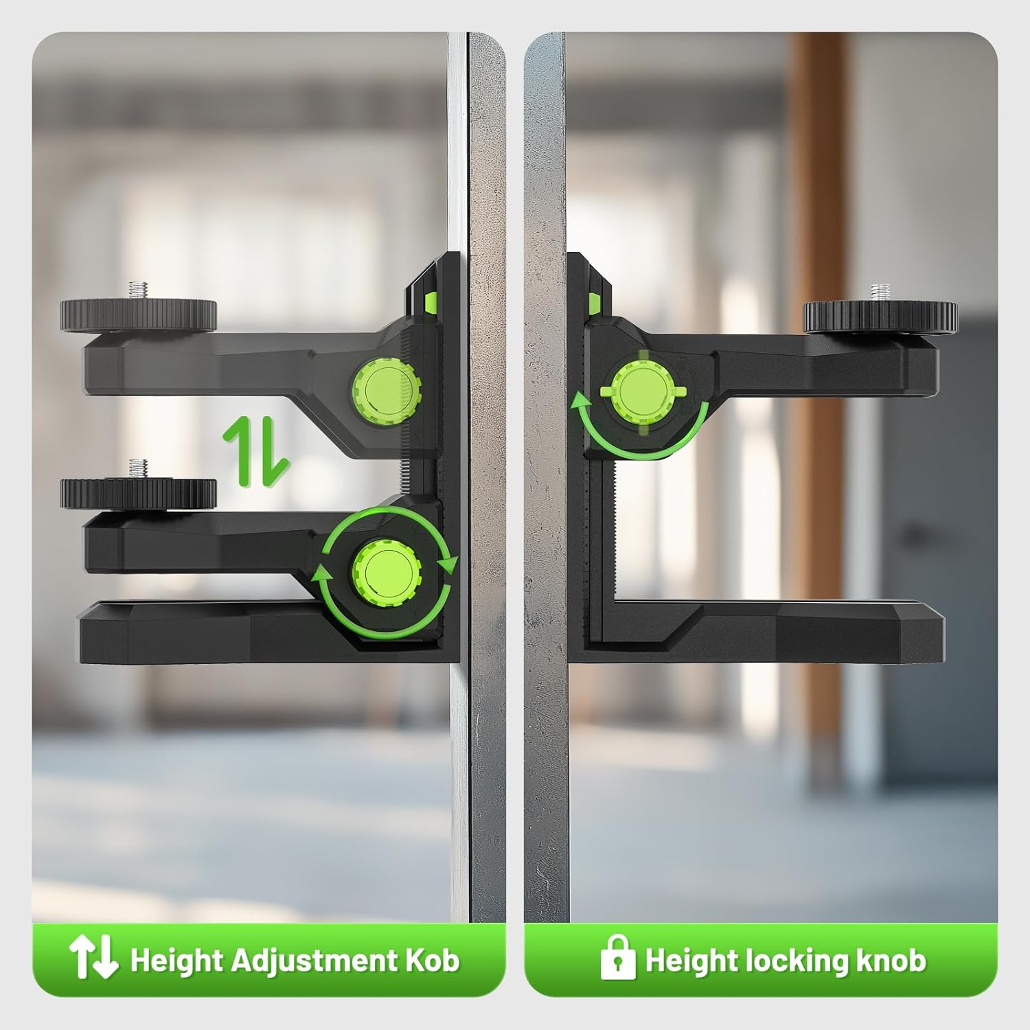 Line Laser Level Magnetic Bracket - حامل Huepar PV12 للضبط الدقيق لمستويات