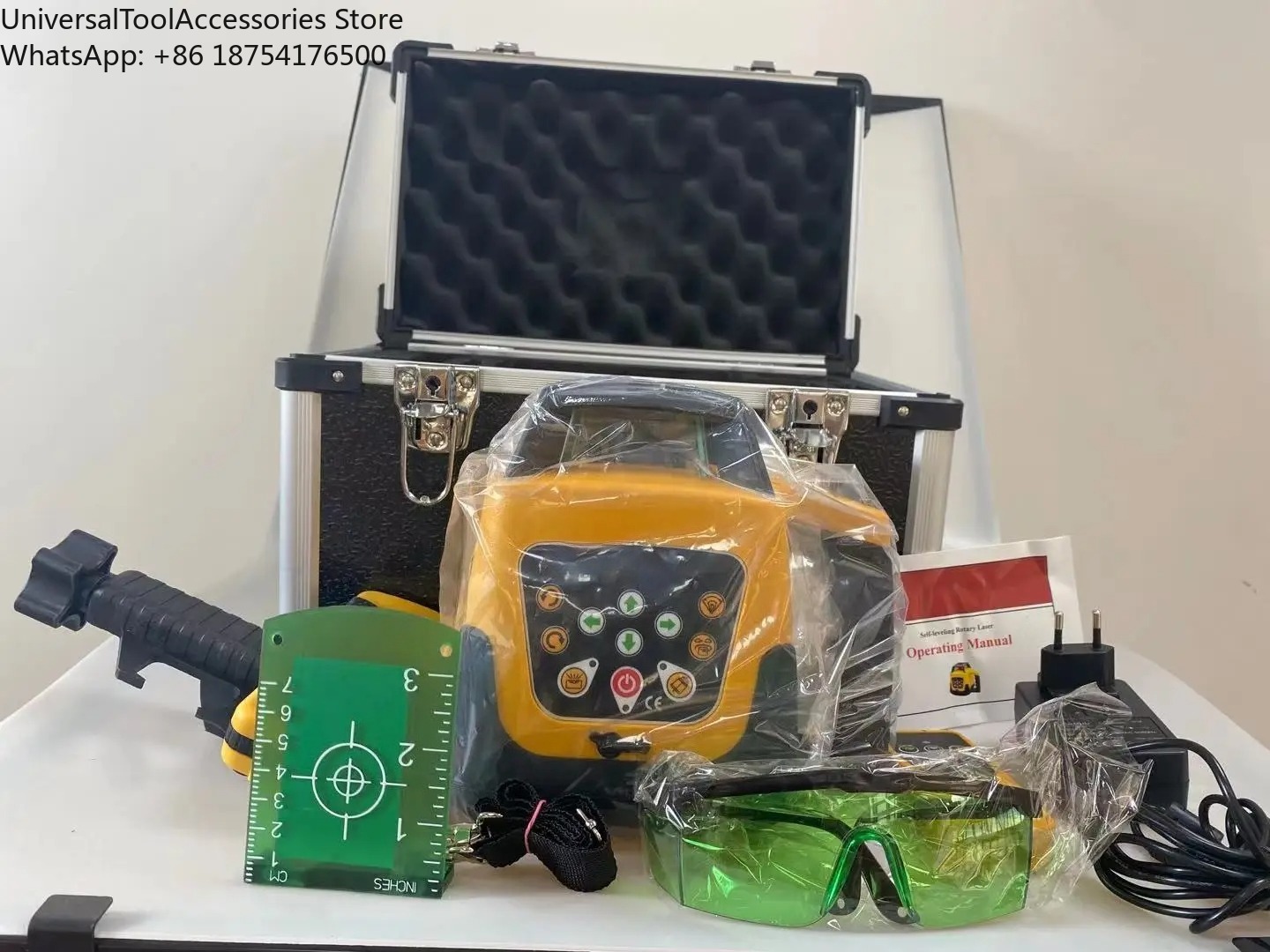 Rotary Laser Level 500M Range - جهاز ليزر دوار ثلاثي الأبعاد عالي