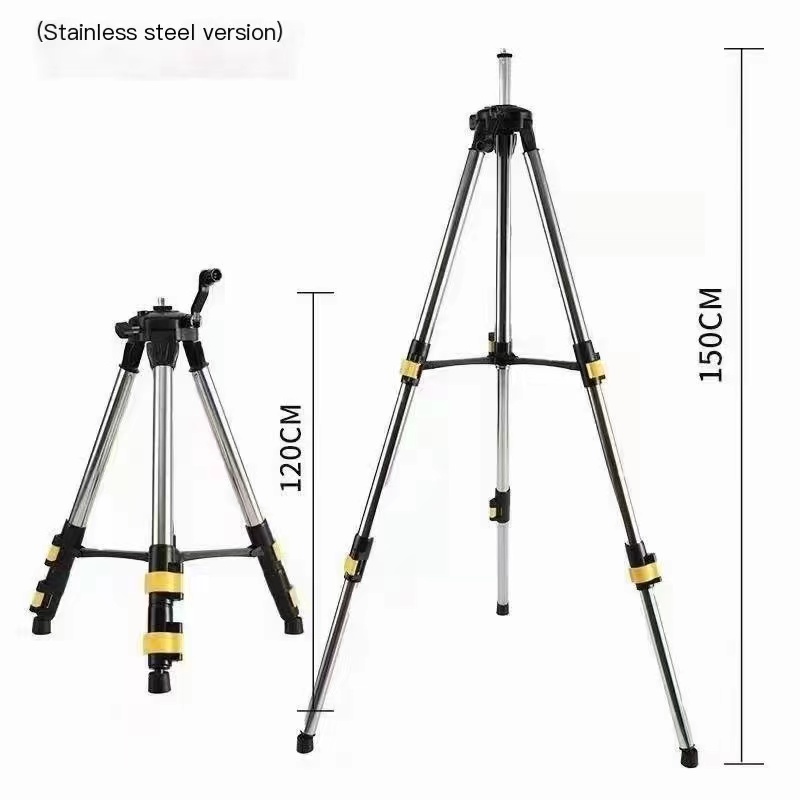 Laser Level Tripod Stand 1.5M - ارتفاع تعديل ترايبود حامل ، الفولاذ