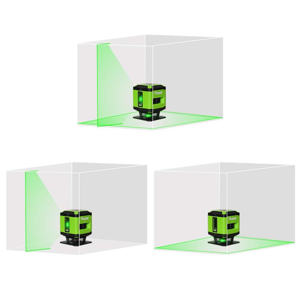 Cross Line Laser 360 Degree - Huepar FL360G للبلاط، خط أفقي 360