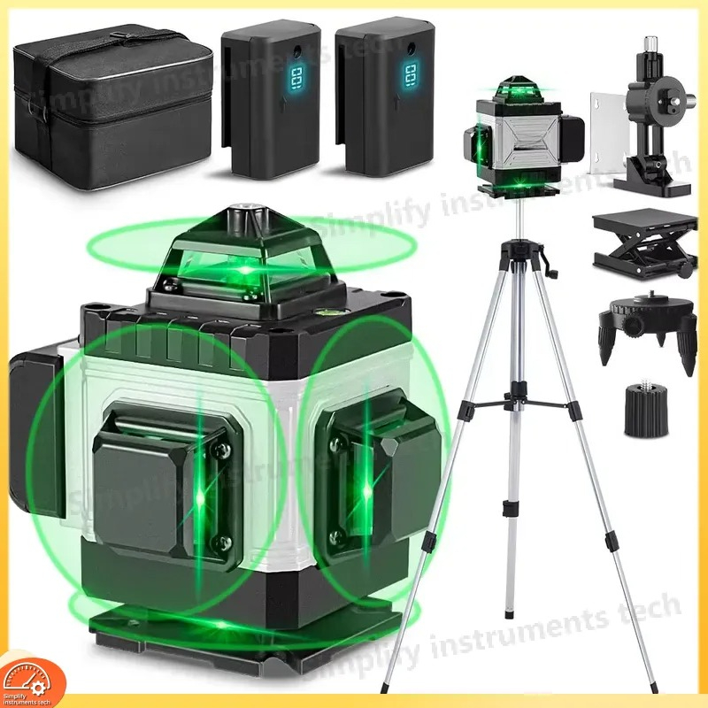 جهاز تسوية بالليزر 16 خط مع تح - مراجعة Cross Line Laser 360 Degree وسعره