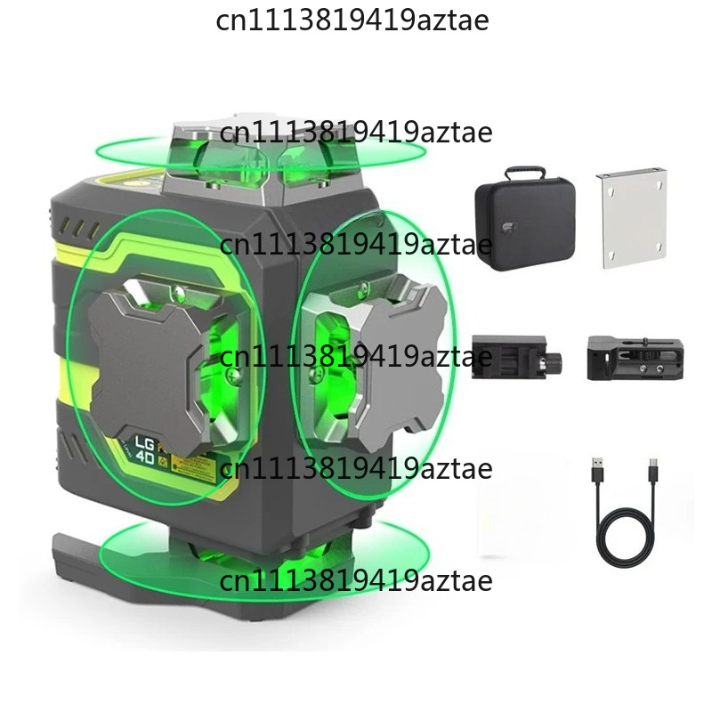مستوى ليزر 16 خط 360 درجة ذاتي - مراجعة Laser Level 4D 16 Line Green وسعره