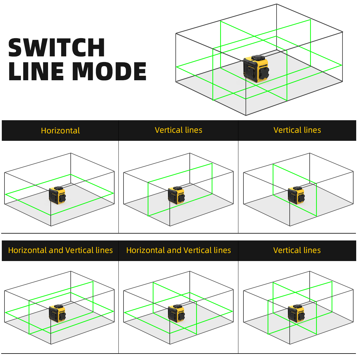 جهاز تسوية ليزر رقمي صغير M03C - مراجعة Laser Level 3D Cross Line Self Leveling وسعره