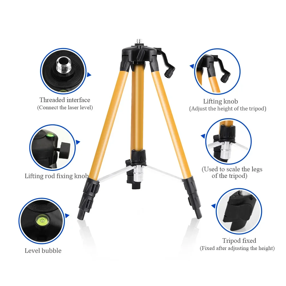 حامل ثلاثي القوائم لمستوى اللي - مراجعة Laser Level Tripod Stand 1.5M وسعره
