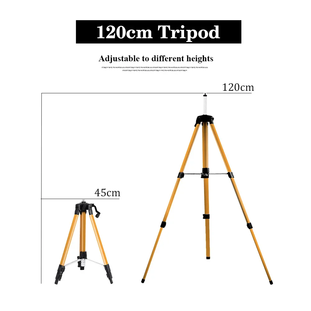 حامل ثلاثي القوائم لمستوى اللي - مراجعة Laser Level Tripod Stand 1.5M وسعره