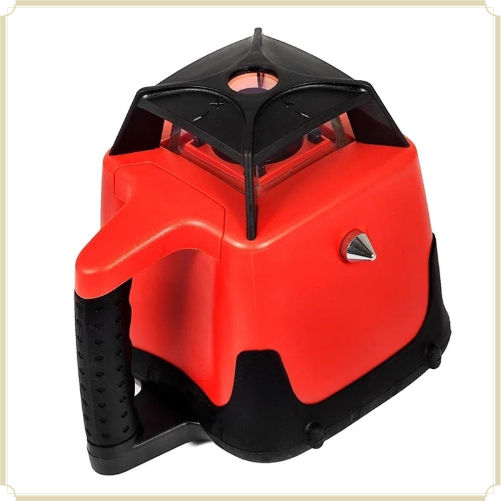 360 °   مستوى ليزر دوار أحمر ذ - مراجعة Rotary Laser Level 500M Range وسعره