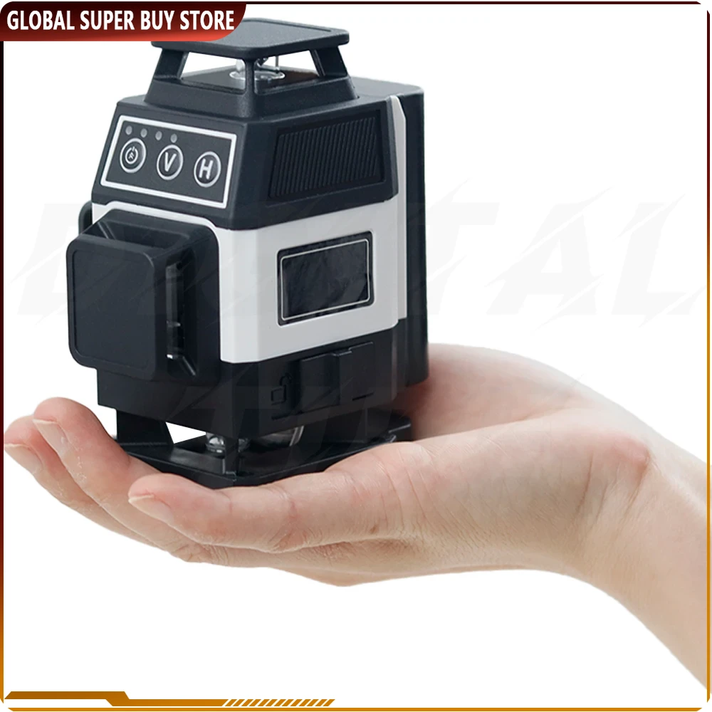 ميزان ليزر صغير 12/16 خط، مستو - مراجعة Laser Level 3D Cross Line Self Leveling وسعره