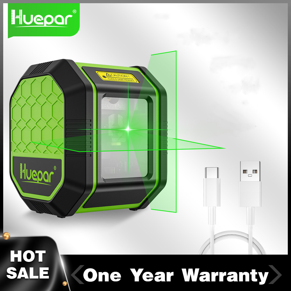 Huepar-Green Beam أوسرام مستوى - مراجعة Laser Level Rechargeable Usb وسعره