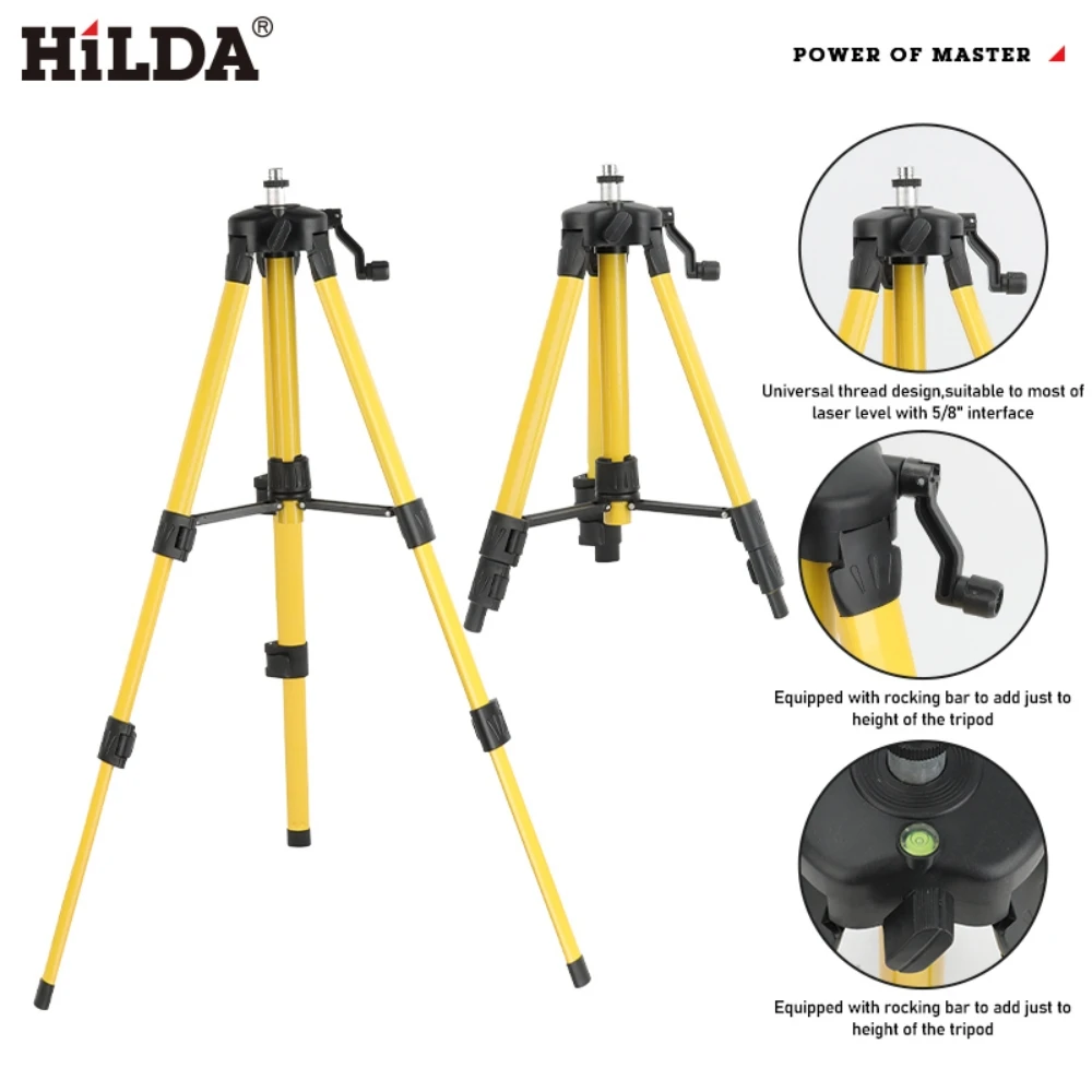 حامل ثلاثي القوائم لمستوى اللي - مراجعة Laser Level Tripod Stand 1.5M وسعره