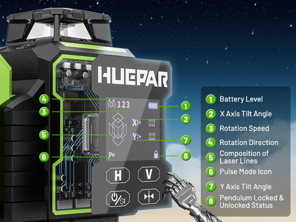 2026 Huepar W04CG مستوى ليزر أ - مراجعة Laser Level 4D 16 Line Green وسعره