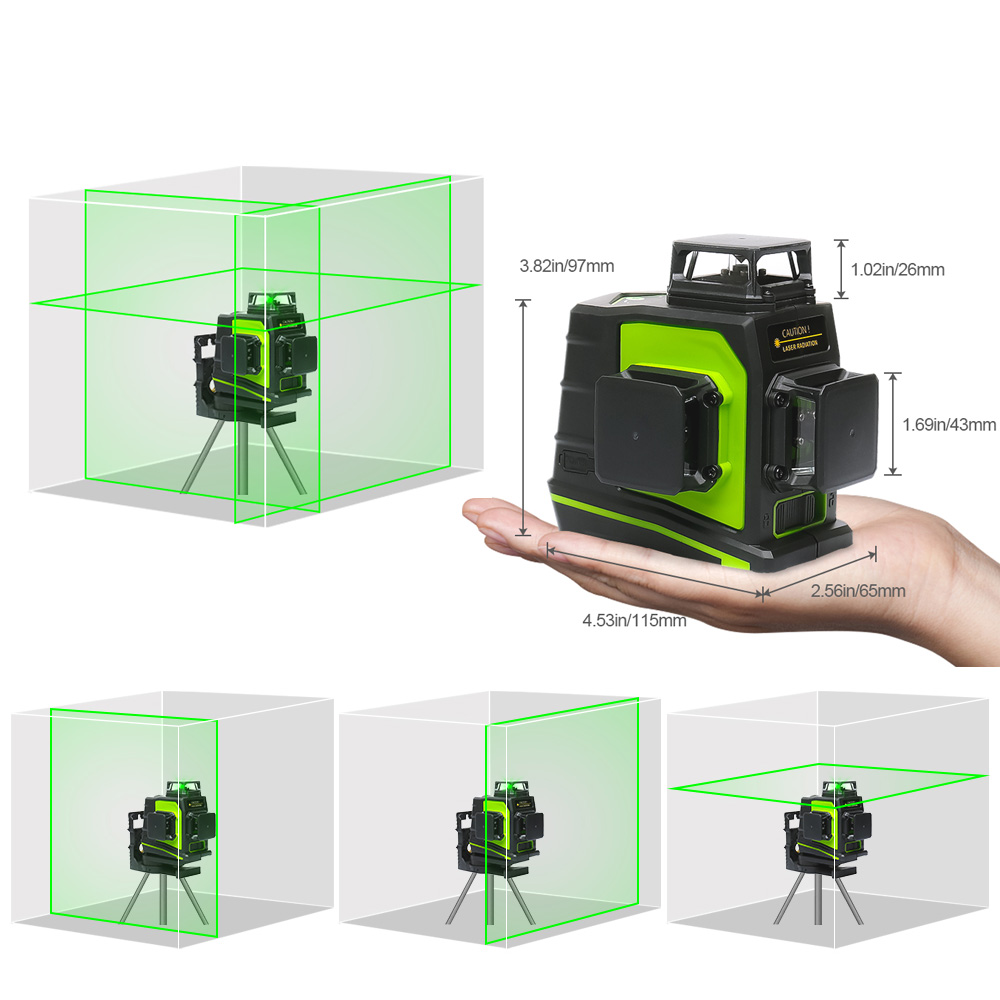 Huepar 12 خطوط ثلاثية الأبعاد  - مراجعة Cross Line Laser 360 Degree وسعره