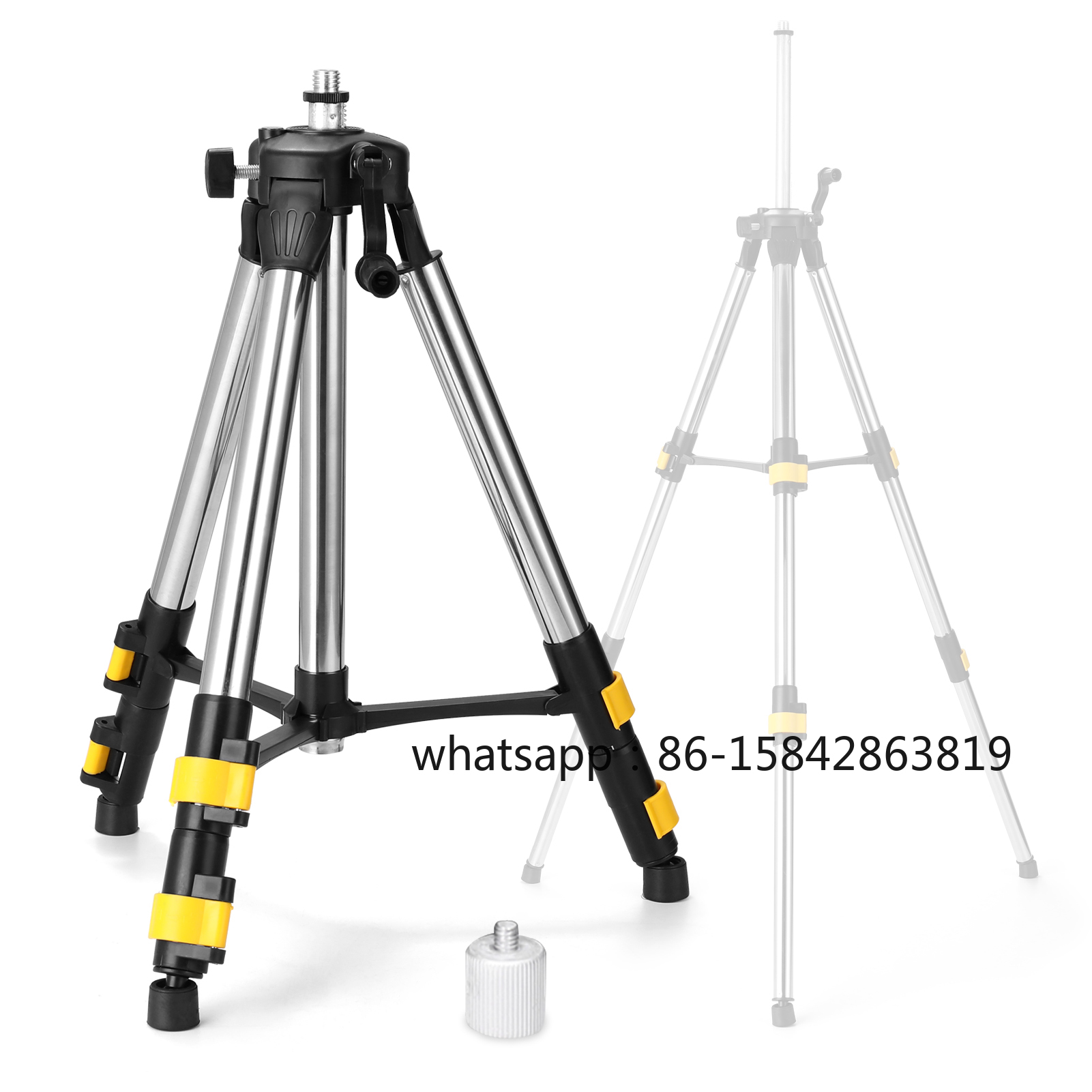 حامل ثلاثي القوائم من الفولاذ  - مراجعة Laser Level Tripod Stand 1.5M وسعره