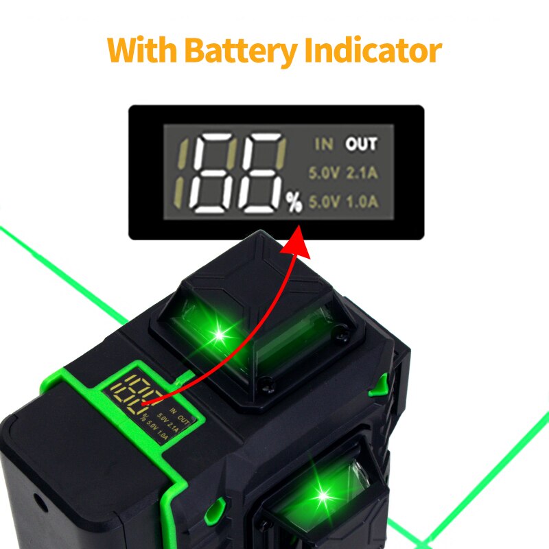 خطوط FEIDSIDE خط أخضر بمستوى ل - مراجعة Laser Level Outdoor Bright Green وسعره