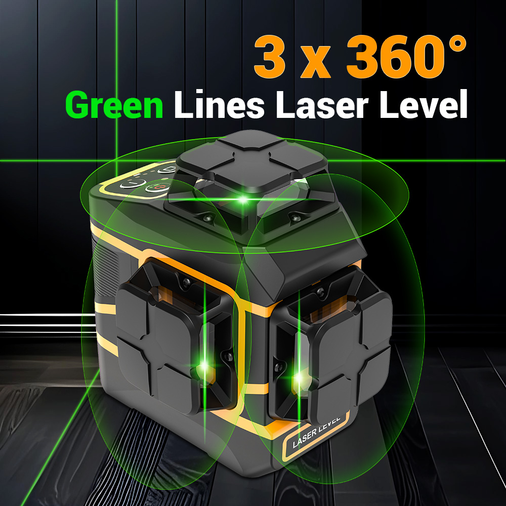 ميزان ليزر 3×360 درجة °   أداة - مراجعة Laser Level 3D Cross Line Self Leveling وسعره