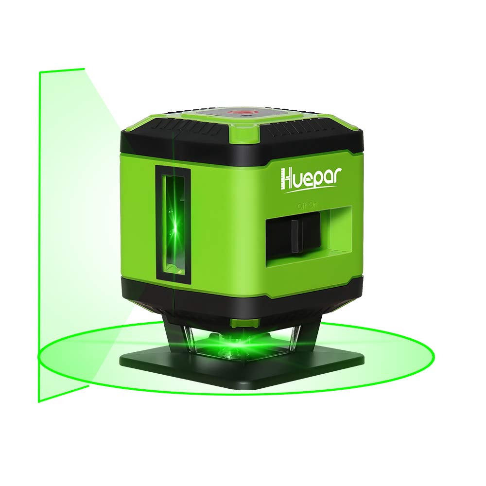 Huepar FL360G للبلاط، خط أفقي  - مراجعة Cross Line Laser 360 Degree وسعره