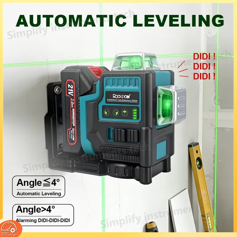 جهاز ليزر ذاتي التسوية ثلاثي ا - مراجعة Laser Level 3D Cross Line Self Leveling وسعره
