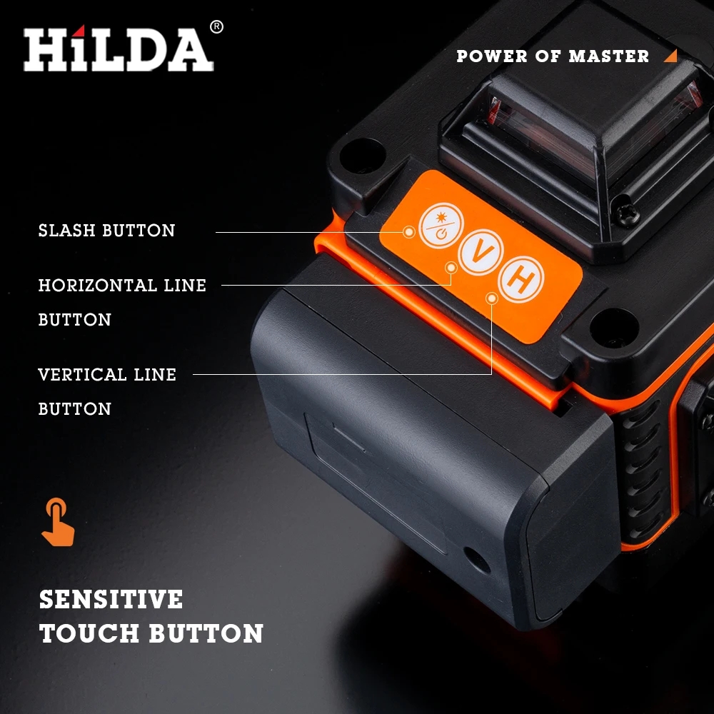 HILDA 3D/4D مستوى الليزر 12/16 - مراجعة Cross Line Laser 360 Degree وسعره