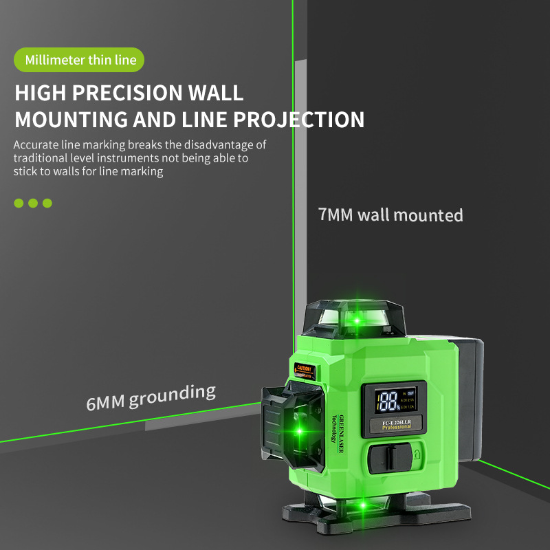 الجملة مستوى الليزر الأخضر - 4 - مراجعة Laser Level Outdoor Bright Green وسعره