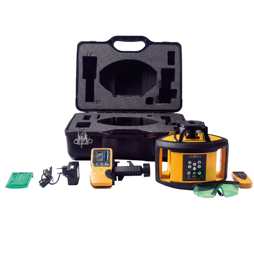 Heipoe HP2010G شعاع أخضر ليزر  - مراجعة Rotary Laser Level 500M Range وسعره