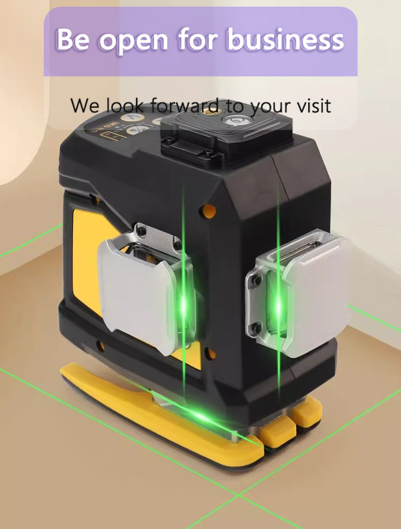 مستوى ليزر عالي الدقة بـ 8/12  - مراجعة Laser Level Outdoor Bright Green وسعره