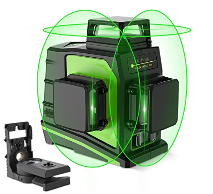 جهاز تسوية ليزر دوار ثلاثي الأ - مراجعة Green Beam Laser Level 12 Line وسعره