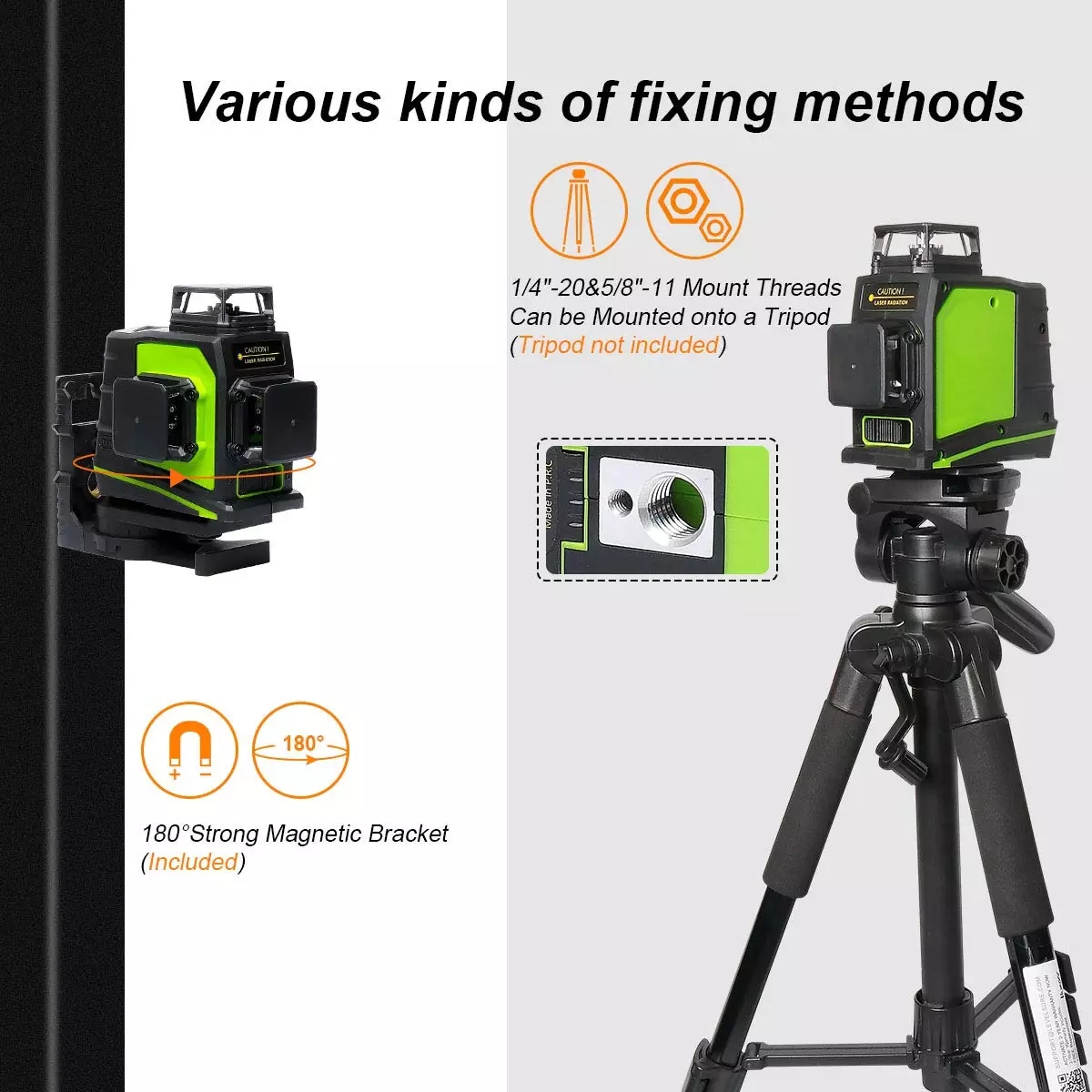 جهاز تسوية ليزر دوار ثلاثي الأ - مراجعة Green Beam Laser Level 12 Line وسعره