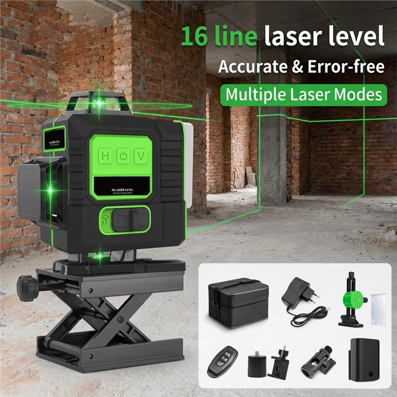 AB66- مستوى ليزر أخضر فائق الس - مراجعة Laser Level Outdoor Bright Green وسعره