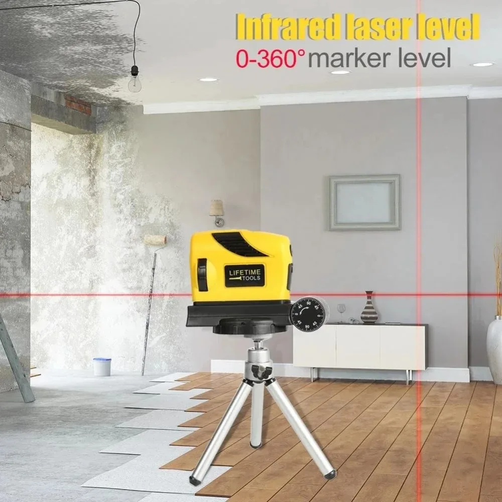 جهاز قياس مستوى الليزر بالأشعة - مراجعة Cross Line Laser 360 Degree وسعره