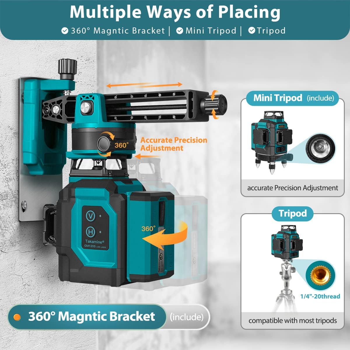 لـ 3x360 °   جهاز ليزر أخضر ذا - مراجعة Laser Level 3D Cross Line Self Leveling وسعره