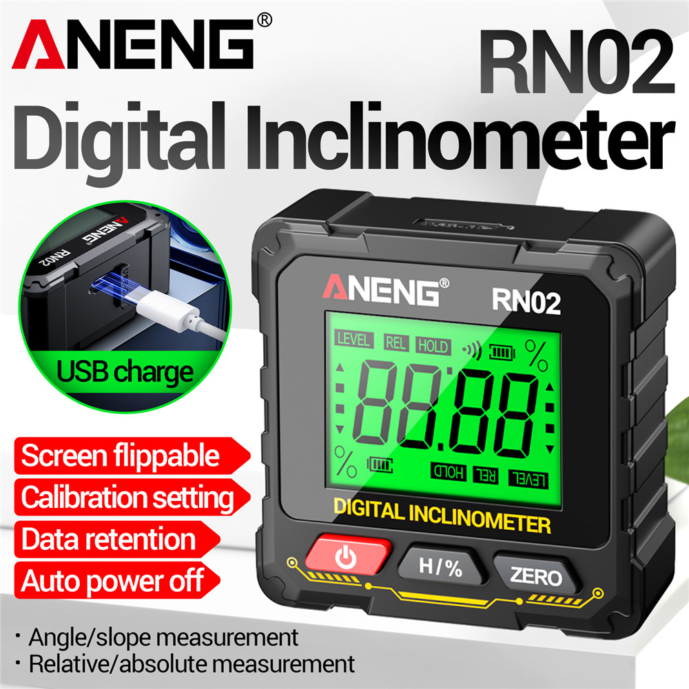 مقياس الزوايا الرقمي المغناطيس - مراجعة Laser Level Rechargeable Usb وسعره